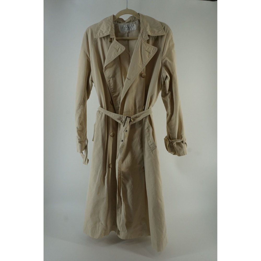Hennes Collection‎ Lightweight Trench Coat Classic Double Breasted Belted Tan 44